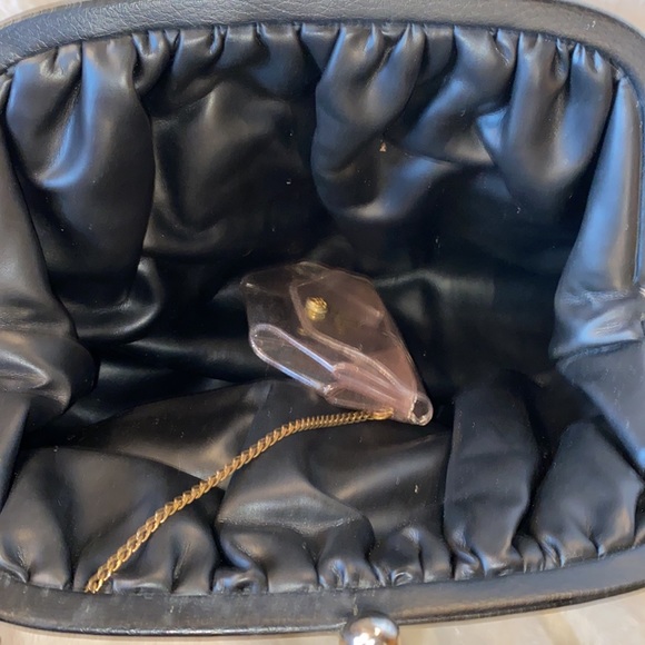 Vintage J.R. Handbags black tweed handbag with original change purse - Picture 4 of 6